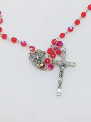 Red Holy Spirit Confirmation Rosary - Unique Catholic Gifts