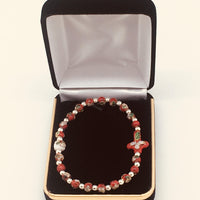Red Cloisonne Bracelet - Unique Catholic Gifts