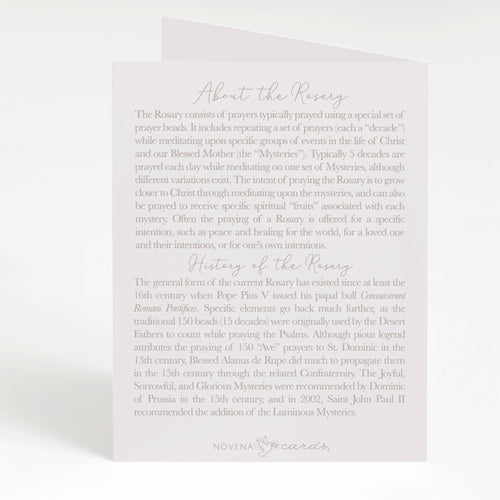I prayed a Rosary for You- Bouquet of Lilies - Unique Catholic Gifts