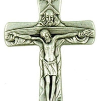 Holy Trinity Metal Crucifix - Unique Catholic Gifts