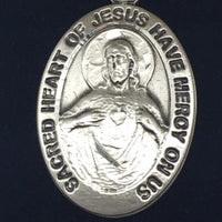 Sterling SilverSacred Heart of Jesus Scapular Medal (3/4") - Unique Catholic Gifts