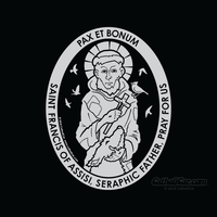Saint Francis of Assisi Transparent Car Decal - Unique Catholic Gifts