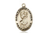 St Christopher Gold  (1 x 5/8") with 24" chain - Unique Catholic Gifts