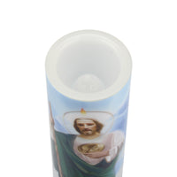 Saint Jude LED Candle with Timer - Unique Catholic Gifts