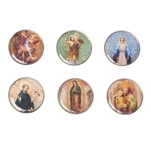 Saints Picture Tokens 1 1/4" - Unique Catholic Gifts