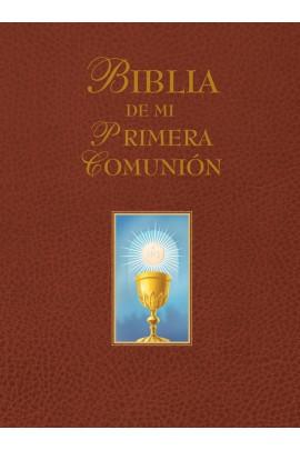 Biblia de mi Primera Comunión (Marrón). - Unique Catholic Gifts