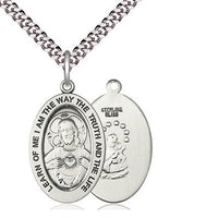 Scapular Oval Medal (1 x 5/8") - Unique Catholic Gifts