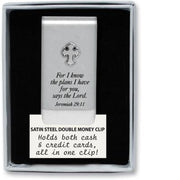 "For I Know the Plans" Money Double Clip - Unique Catholic Gifts