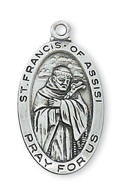 Sterling Silver St Francis Medal (1