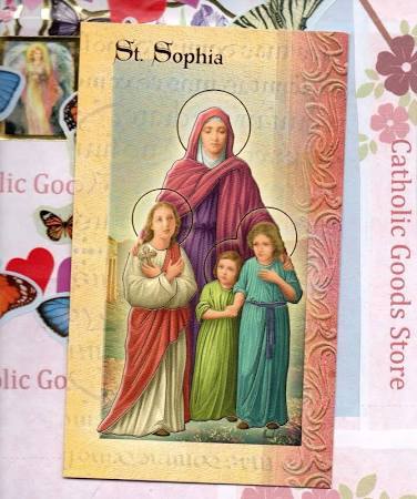 Biography Card of St. Sophia - Unique Catholic Gifts