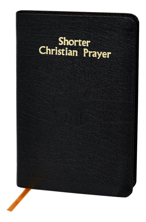 Shorter Christian Prayer (Black Leather) - Unique Catholic Gifts