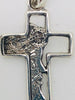 Holy Face Sterling Silver Handcrafted Cross (1 1/4") - Unique Catholic Gifts