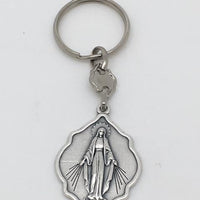 Our Lady of Grace Miraculous Medal Keychain - Unique Catholic Gifts