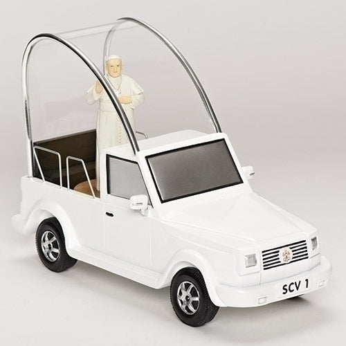 Musical Pope Mobile W/motion 6.75"H - Unique Catholic Gifts