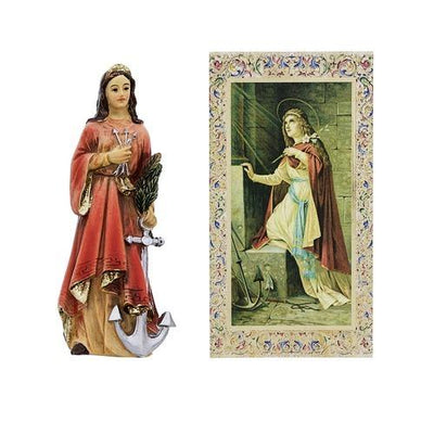 St Philomena Statue. Hand Painted Solid Resin 4