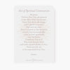 Spiritual Communion Prayer Card | Blessed Sacrament | Salmon - Unique Catholic Gifts