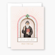 St. Charbel Novena Card | Beige - Unique Catholic Gifts