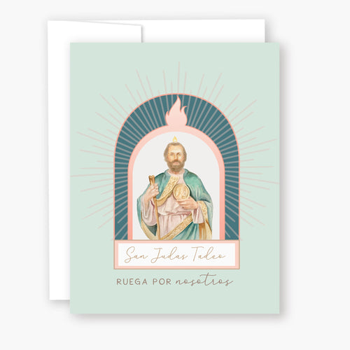 San Judas Tadeo | Tarjeta de Novena | Verde - Unique Catholic Gifts