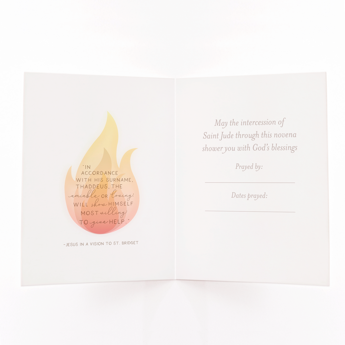 St. Jude Novena Card | Mint Green - Unique Catholic Gifts
