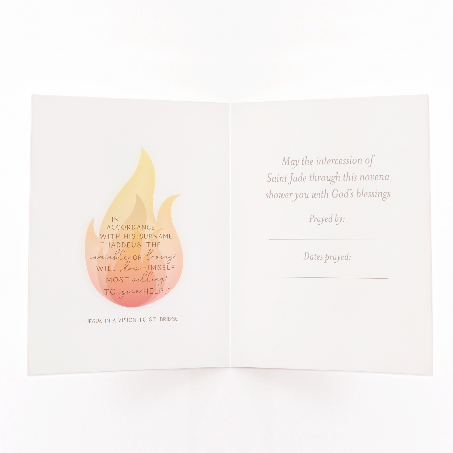 St. Jude Novena Card | Mint Green - Unique Catholic Gifts