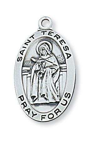 Sterling Silver St. Teresa of Avila (1") - Unique Catholic Gifts