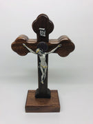 Saint Benedict Standing Crucifix 8" - Unique Catholic Gifts