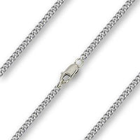 24 inch Sterling Silver Curb Chain with Lobster Claw - Carded - Unique Catholic Gifts