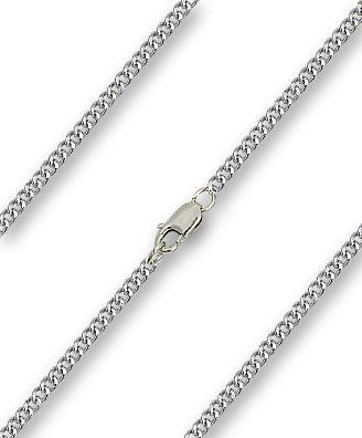 20 inch Sterling Silver Curb Chain with Lobster Claw - Carded - Unique Catholic Gifts