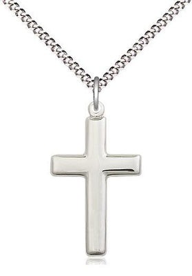Sterling Silver Polished Cross (7/8