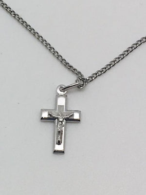 Sterling Silver Crucifix (1/2