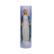Our Lady of Grace LED Candle with Timer - Unique Catholic Gifts