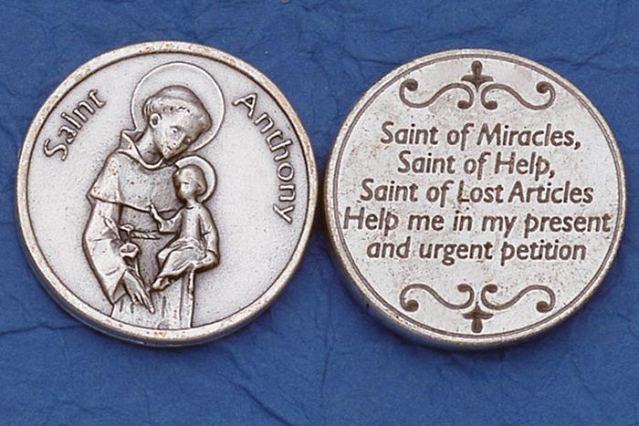 St. Anthony Italian Pocket Token Coin - Unique Catholic Gifts