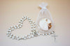 Quinceanera Rose  Scented White Rosary - Unique Catholic Gifts