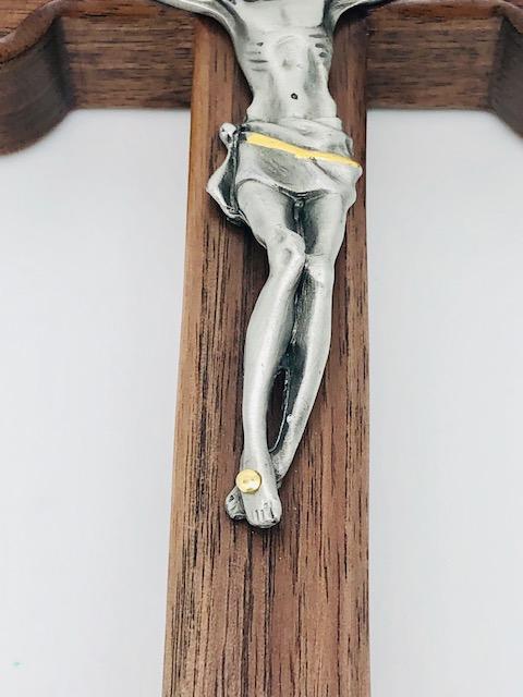 Saint Benedict Wall Crucifix (8") - Unique Catholic Gifts
