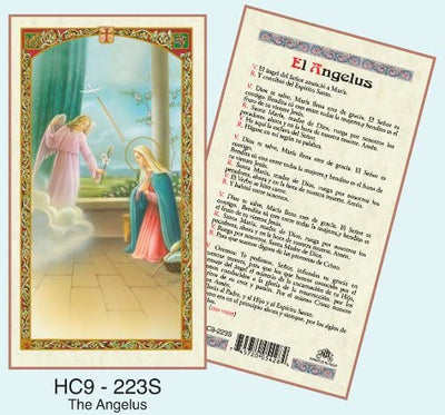 El Angelus Tarjeta laminada(Cubierta de Plástico) - Unique Catholic Gifts
