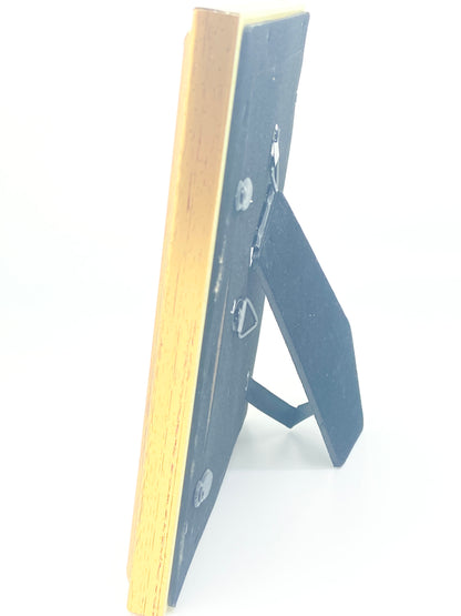 Saint Michael the Archangel in a Matted Gold Frame 5 1/4" - Unique Catholic Gifts